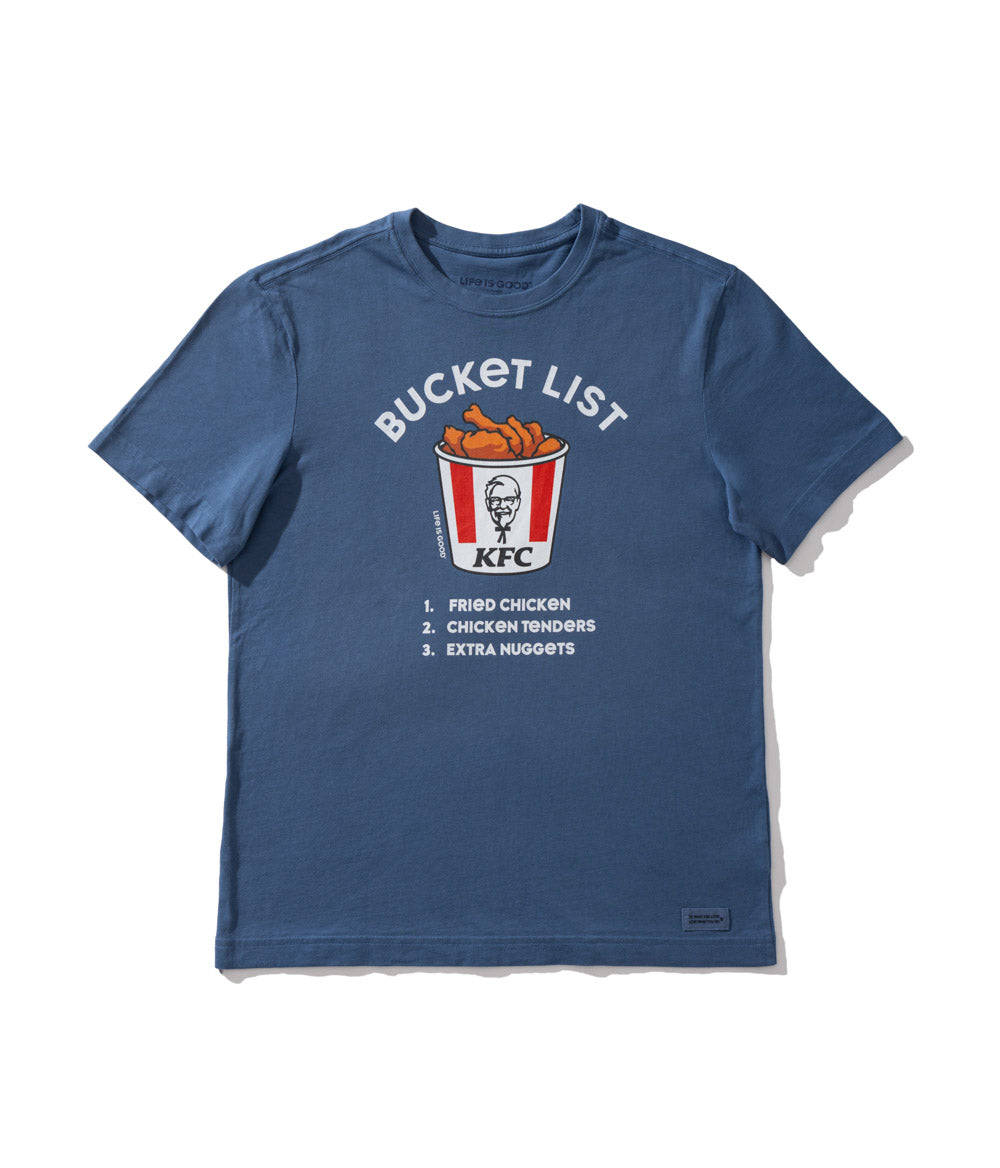 KFC x Bucket List blue t shirt