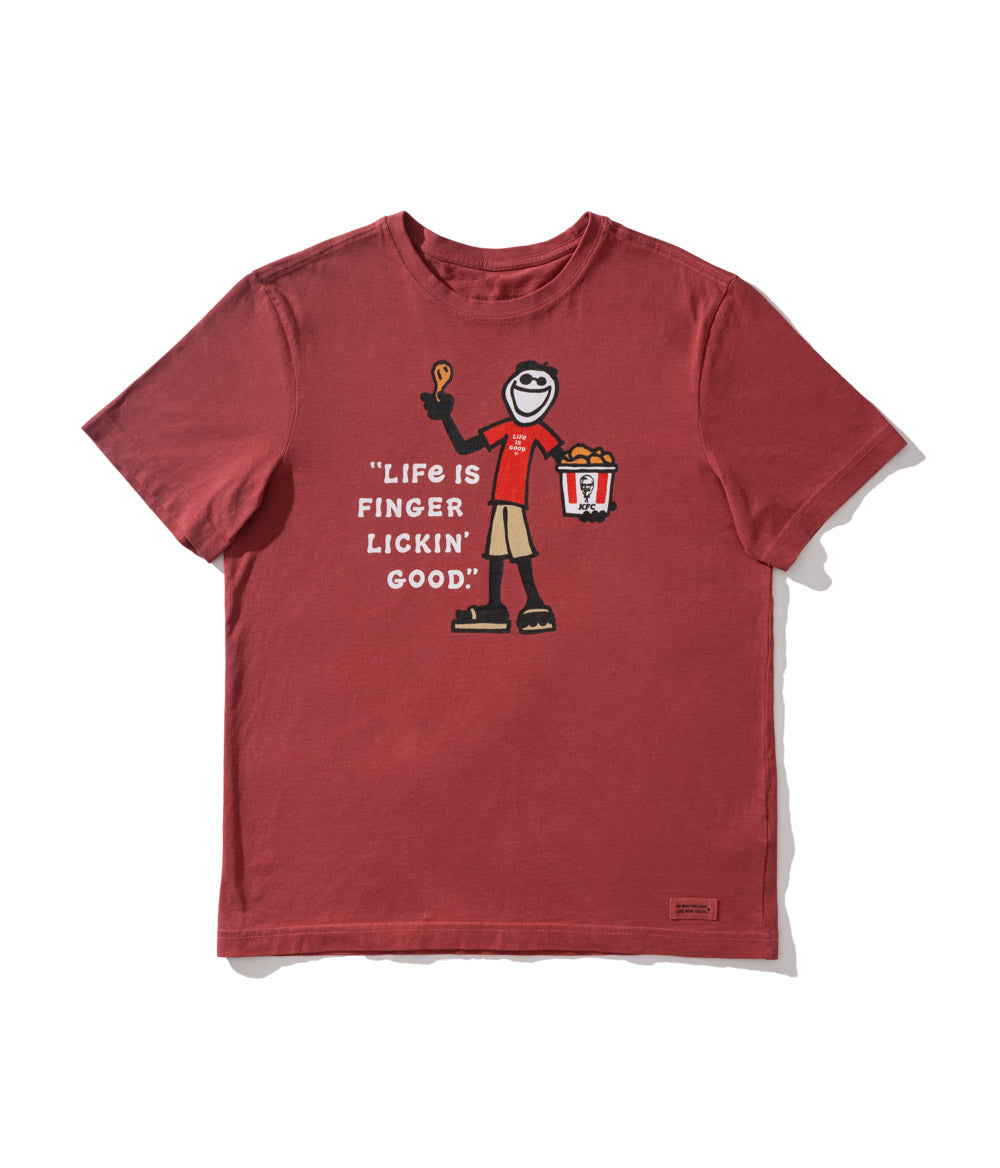 KFC x Life is Good collaboration red t shirt