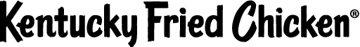 White Kentucky Fried Chicken logo on white background