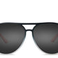 front view of black KFC sunglasses 