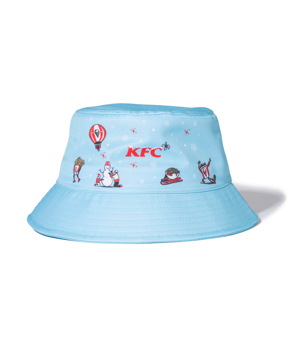 festive teal KFC christmas bucket hat