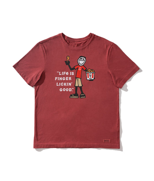 KFC x Life is Good collaboration red t shirt