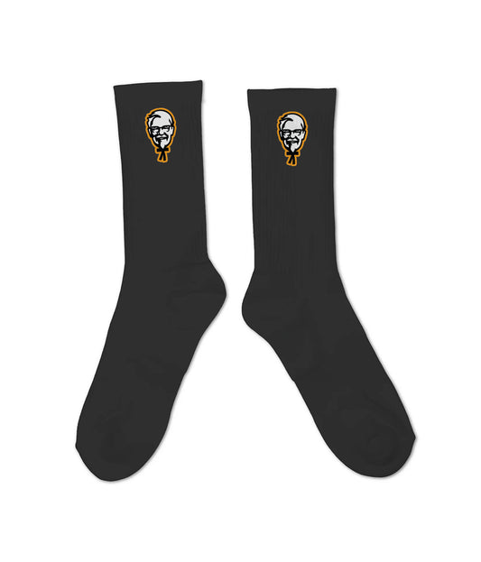 Colonel Sanders Black Socks