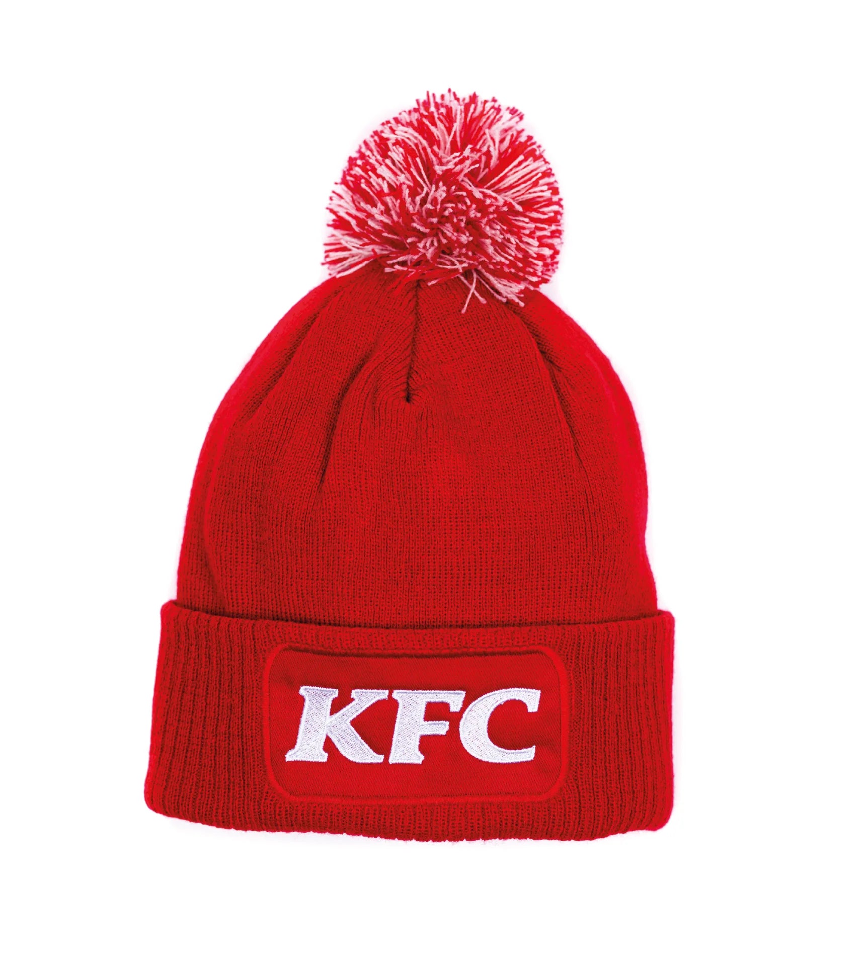 KFC red bobble beanie hat